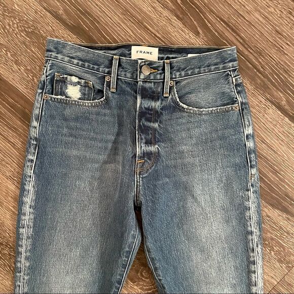 FRAME DENIM Le Original High Rise Rigid Denim Jeans Angeles Sand - Picture 3 of 7